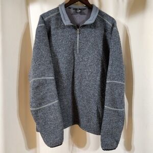 Kuhl Mens Jacket XXL Thermokore Thor Wool Blend Outdoor Hiking Heathered Gray